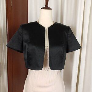 Vintage Tahari Cotton Sateen Bolero Shrug, Like New, Small/6
